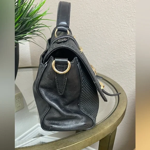 Rebecca Minkoff - Gorgeous Black leather Bag, Gold hardware, Crossbody Strap - Picture 5 of 14
